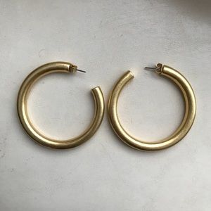 chunky oversized hoop earrings